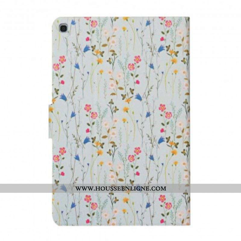 Housse Samsung Galaxy Tab A7 (2020) Fleurs Fleurs Fleurs