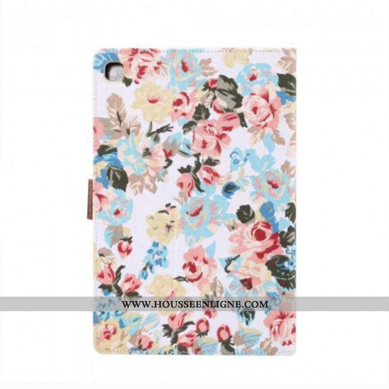 Housse Samsung Galaxy Tab A7 (2020) Fleurs Liberty