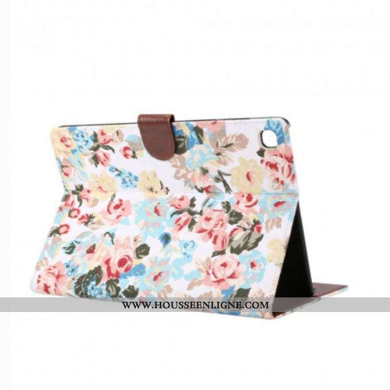 Housse Samsung Galaxy Tab A7 (2020) Fleurs Liberty