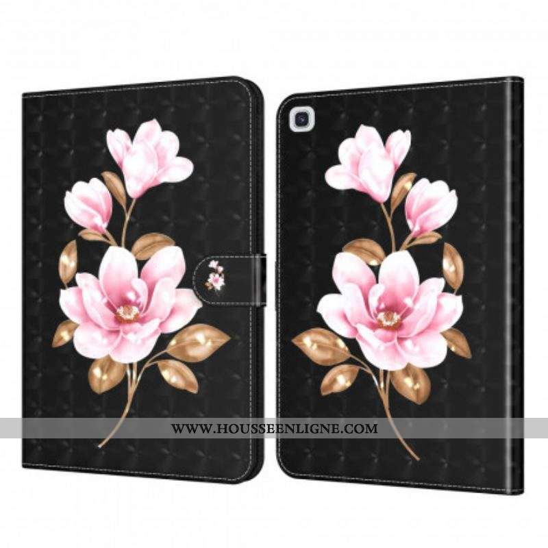 Housse Samsung Galaxy Tab A7 (2020) Light Spot Fleurs Roses