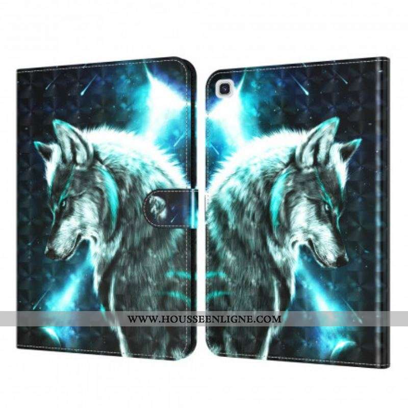 Housse Samsung Galaxy Tab A7 (2020) Light Spot Loup Sauvage