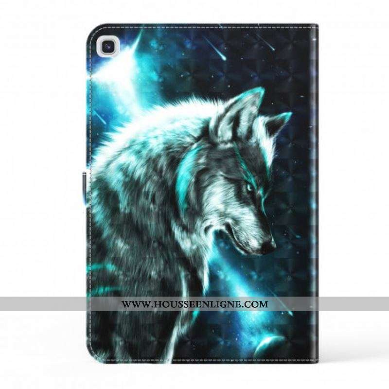 Housse Samsung Galaxy Tab A7 (2020) Light Spot Loup Sauvage