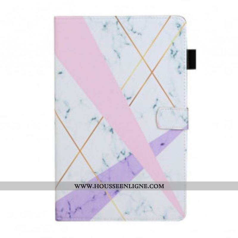 Housse Samsung Galaxy Tab A7 (2020) Marbre Géométrie
