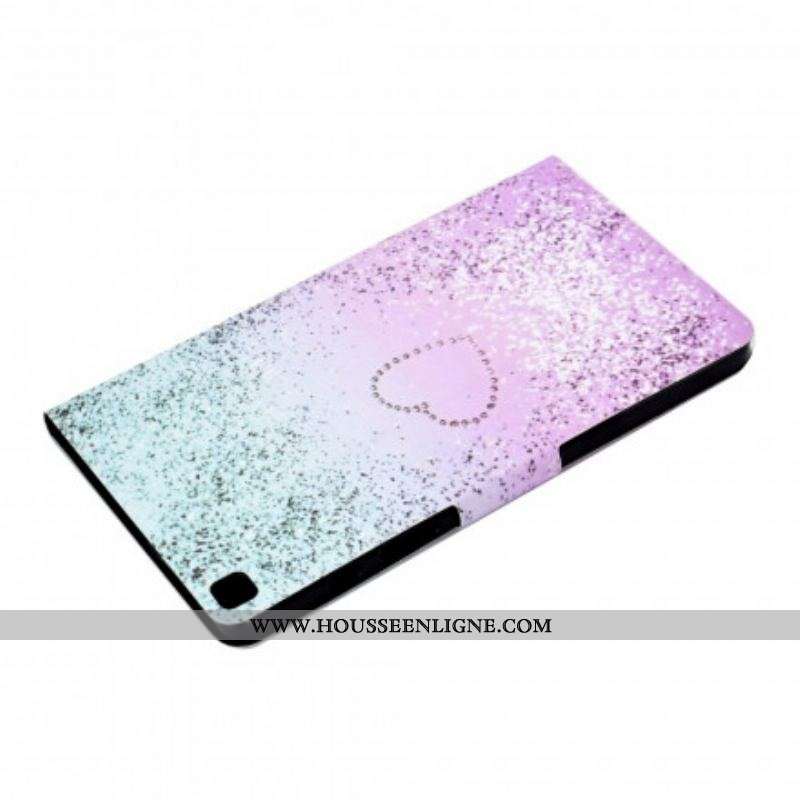 Housse Samsung Galaxy Tab A7 (2020) Paillettes Brillantes