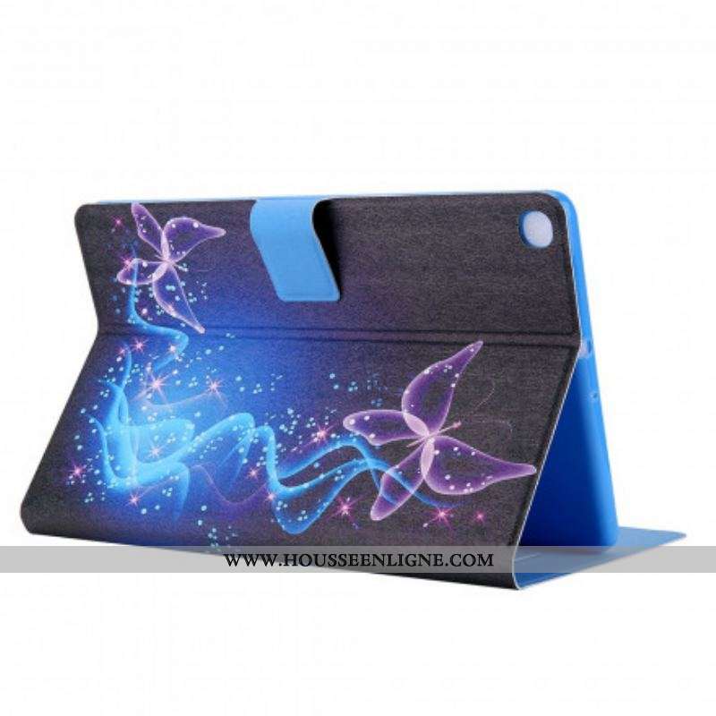 Housse Samsung Galaxy Tab A7 (2020) Papillons Colorés