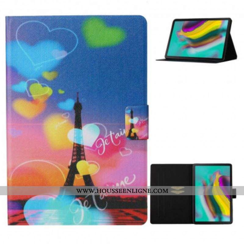 Housse Samsung Galaxy Tab A7 (2020) Paris Je t'Aime