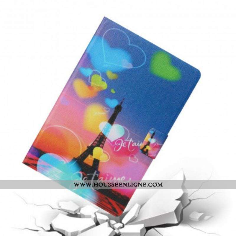 Housse Samsung Galaxy Tab A7 (2020) Paris Je t'Aime