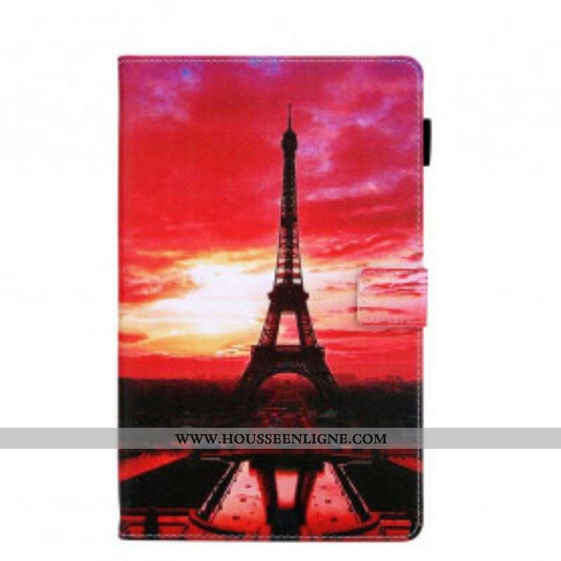 Housse Samsung Galaxy Tab A7 (2020) Sunset Tour Eiffel