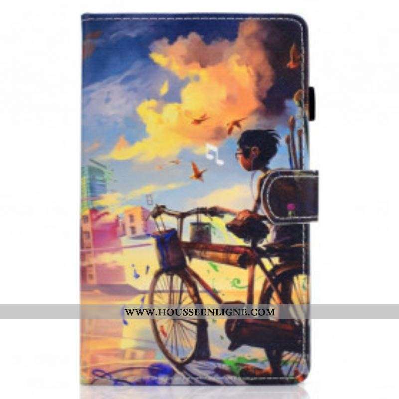 Housse Samsung Galaxy Tab A7 (2020) Vélo Art