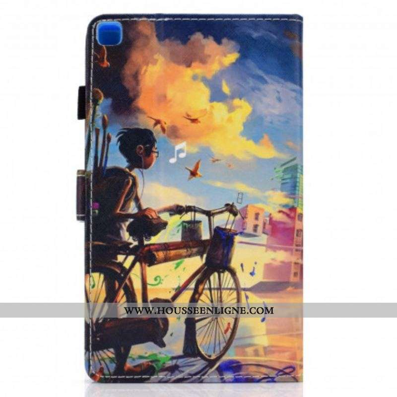 Housse Samsung Galaxy Tab A7 (2020) Vélo Art