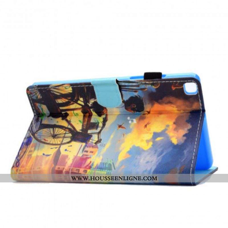 Housse Samsung Galaxy Tab A7 (2020) Vélo Art