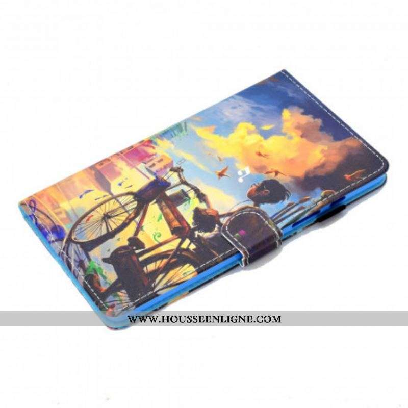 Housse Samsung Galaxy Tab A7 (2020) Vélo Art