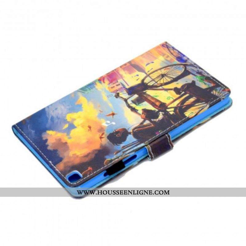 Housse Samsung Galaxy Tab A7 (2020) Vélo Art