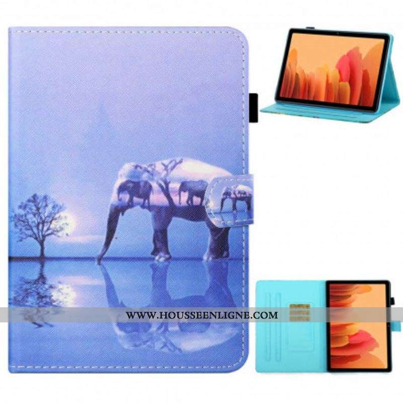 Housse Samsung Galaxy Tab A7 (2020) Éléphant Art