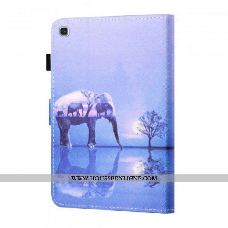 Housse Samsung Galaxy Tab A7 (2020) Éléphant Art