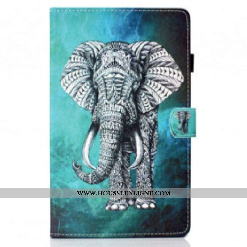 Housse Samsung Galaxy Tab A7 (2020) Éléphant Tribal