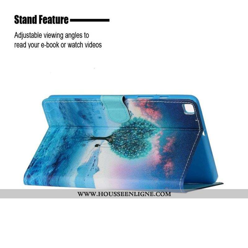 Housse Samsung Galaxy Tab A7 Lite Arbre Coeur