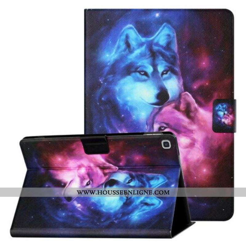 Housse Samsung Galaxy Tab A7 Lite Couple de Loups