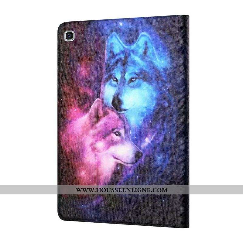 Housse Samsung Galaxy Tab A7 Lite Couple de Loups