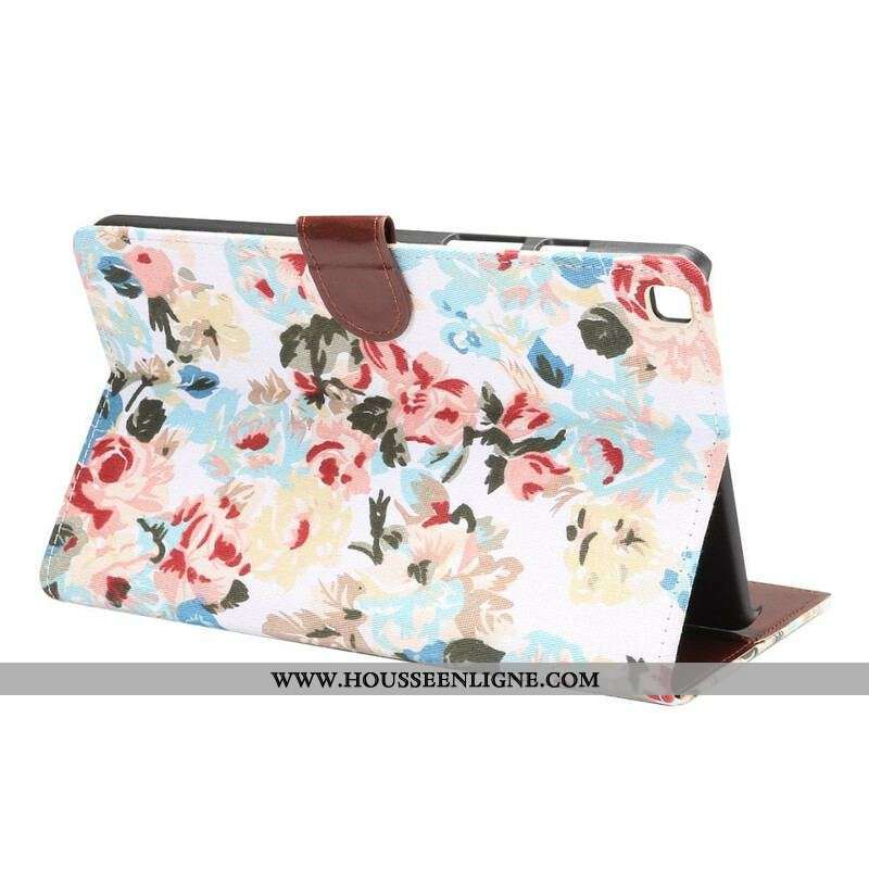 Housse Samsung Galaxy Tab A7 Lite Fleurs Liberty