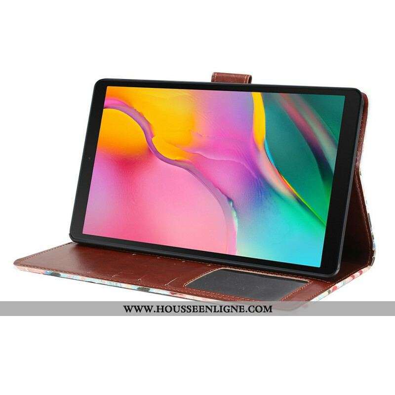 Housse Samsung Galaxy Tab A7 Lite Fleurs Liberty