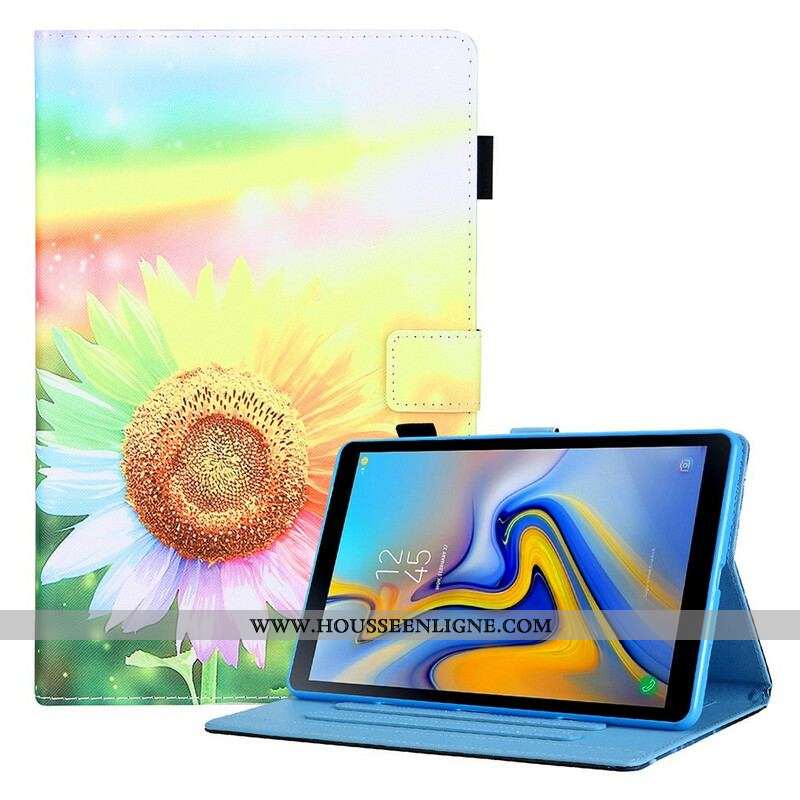 Housse Samsung Galaxy Tab A7 Lite Fleurs au Soleil
