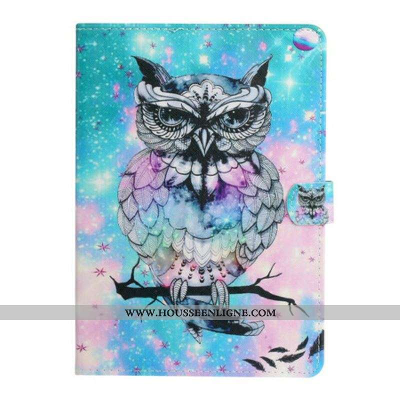 Housse Samsung Galaxy Tab A7 Lite Hibou Royal