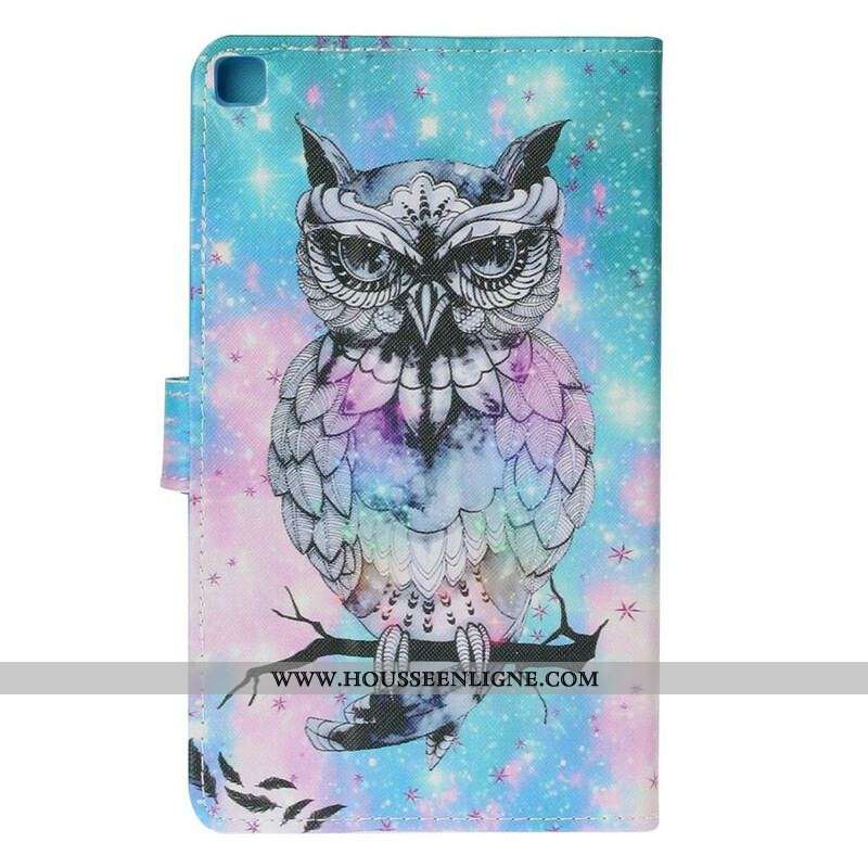 Housse Samsung Galaxy Tab A7 Lite Hibou Royal