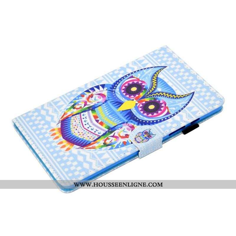 Housse Samsung Galaxy Tab A7 Lite Hibou Tribal
