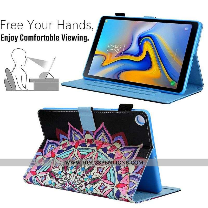 Housse Samsung Galaxy Tab A7 Lite Mandala Graphique