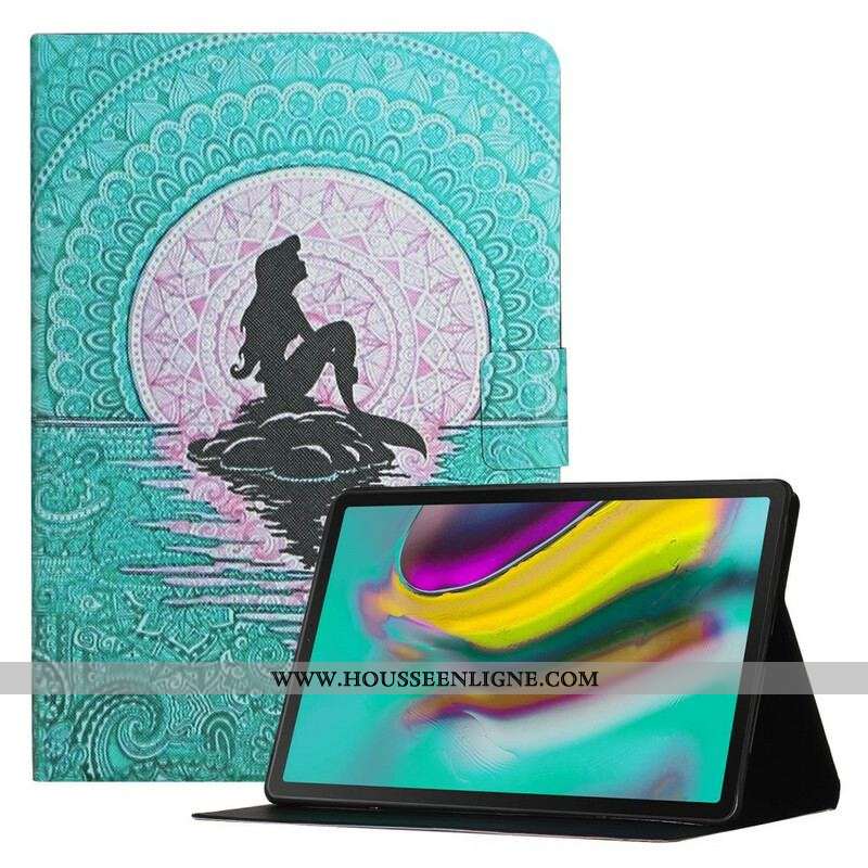 Housse Samsung Galaxy Tab A7 Lite Sirène Mandala