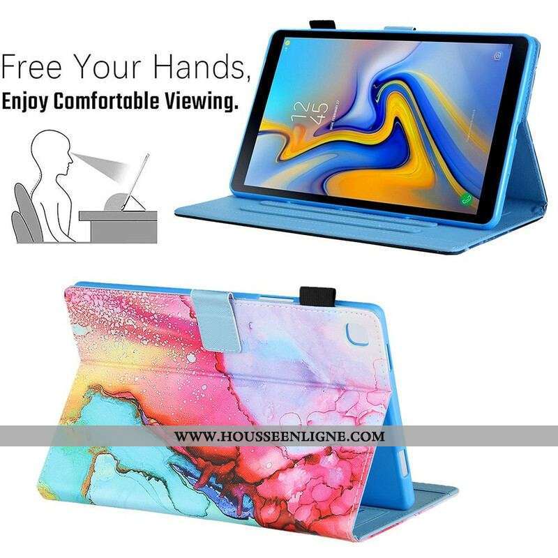 Housse Samsung Galaxy Tab A7 Lite Style Marbre