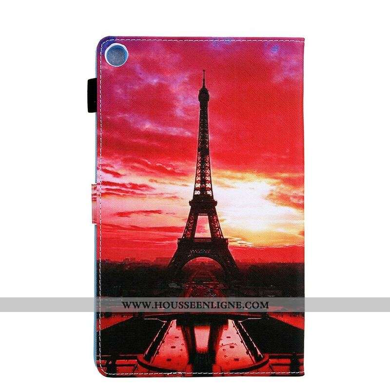 Housse Samsung Galaxy Tab A7 Lite Sunset Tour Eiffel