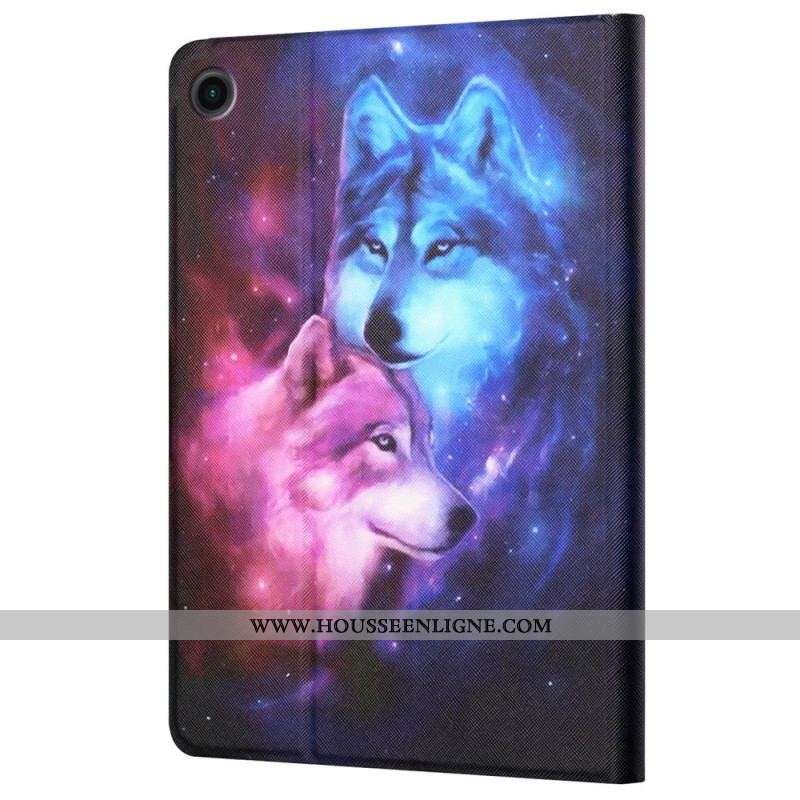 Housse Samsung Galaxy Tab A8 (2021) Couple de Loups
