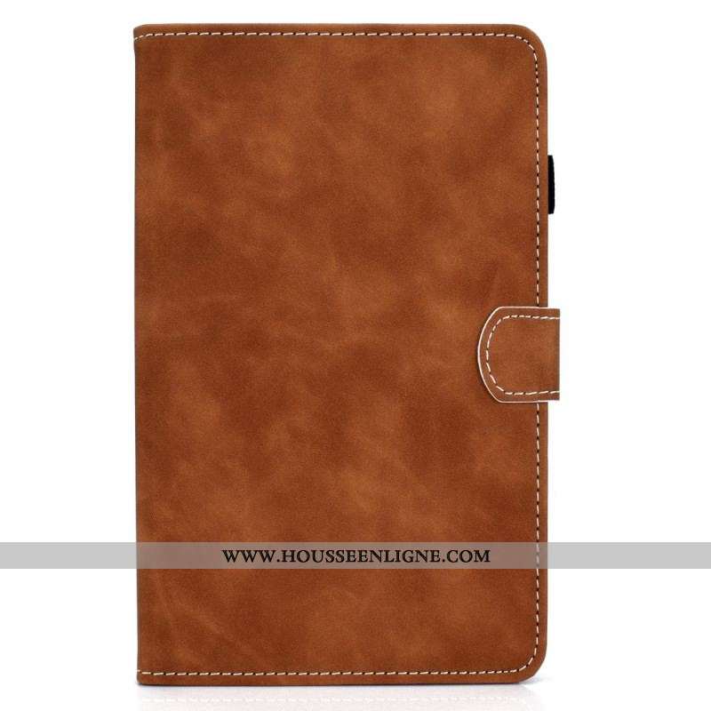 Housse Samsung Galaxy Tab A8 (2021) Effet Cuir Design Vintage