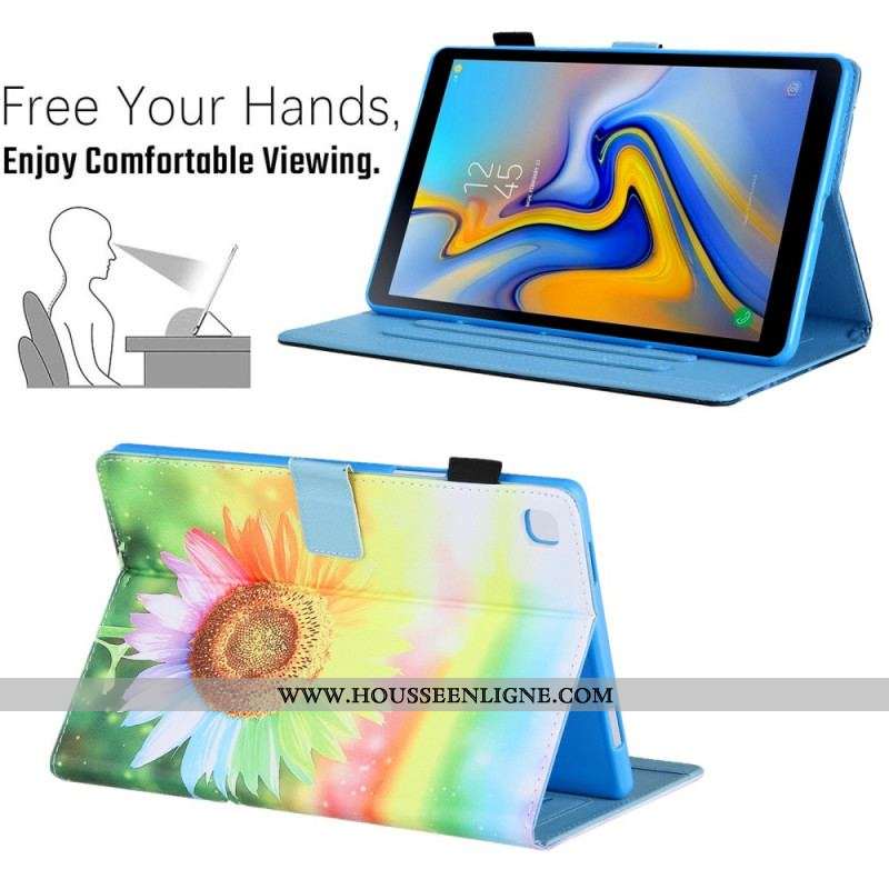 Housse Samsung Galaxy Tab A8 (2021) Fleurs au Soleil
