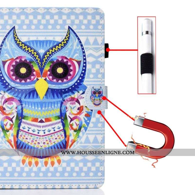 Housse Samsung Galaxy Tab A8 (2021) Hibou Tribal