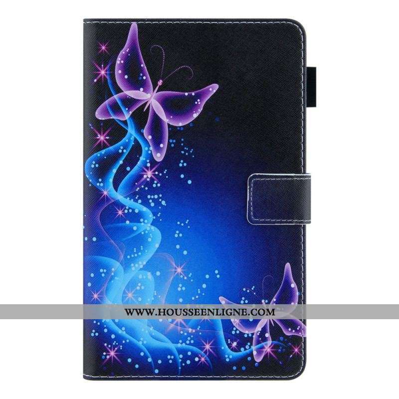 Housse Samsung Galaxy Tab A8 (2021) Papillons Colorés