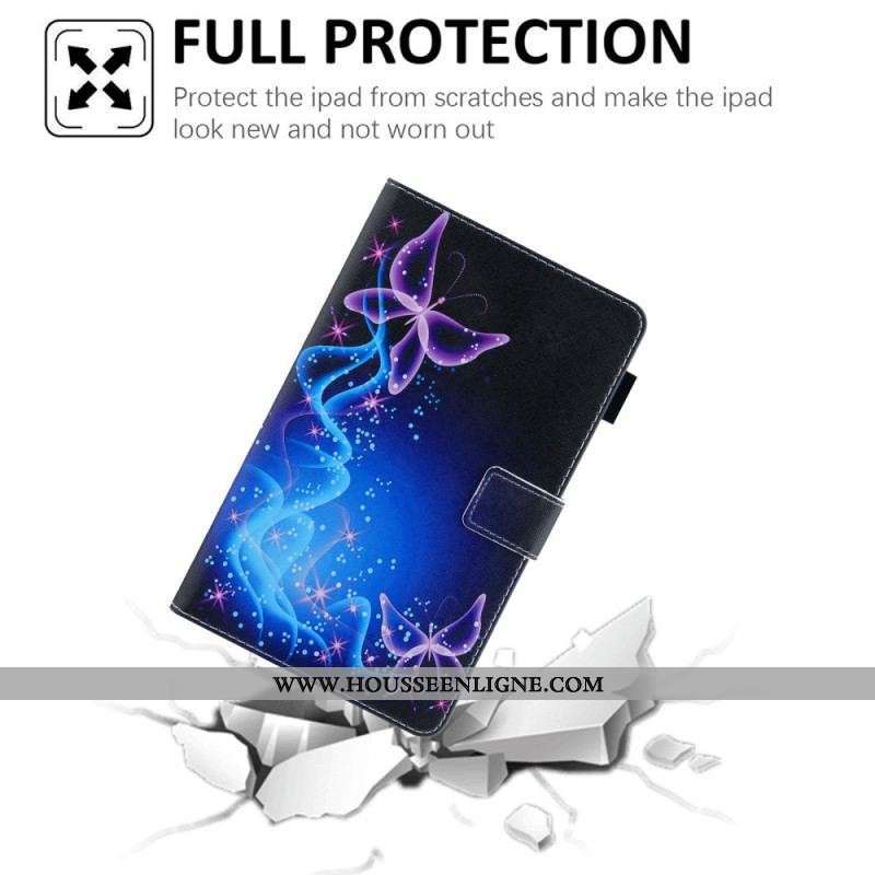 Housse Samsung Galaxy Tab A8 (2021) Papillons Colorés