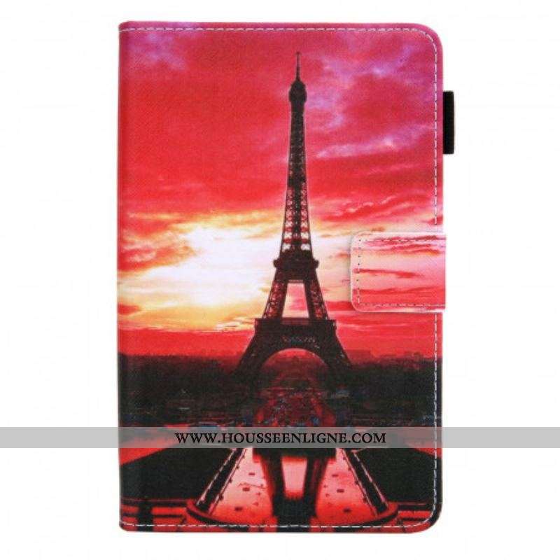 Housse Samsung Galaxy Tab A8 (2021) Sunset Tour Eiffel