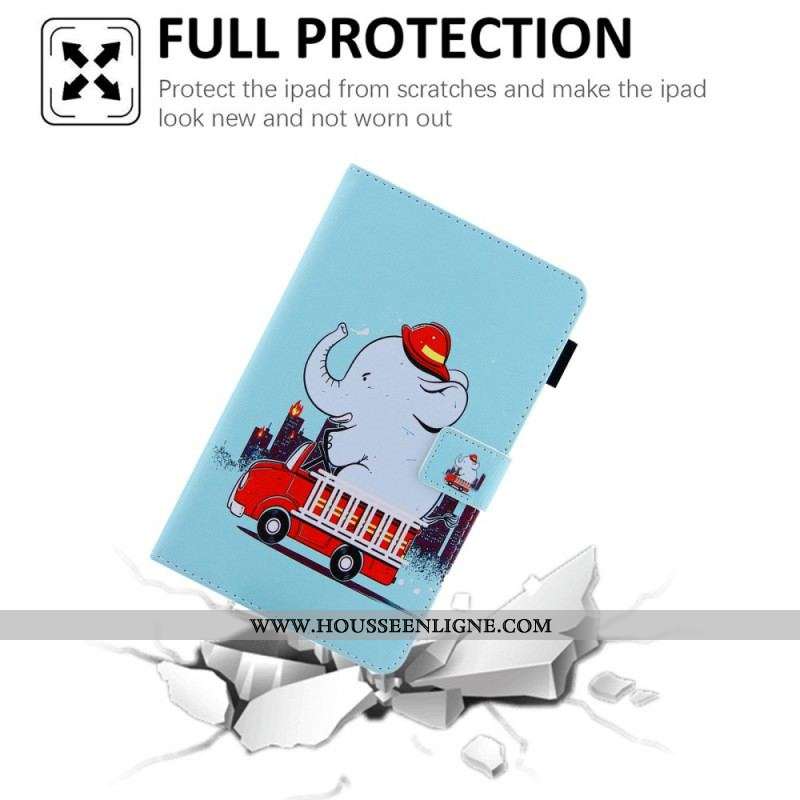 Housse Samsung Galaxy Tab A8 (2021) Éléphant Pompier