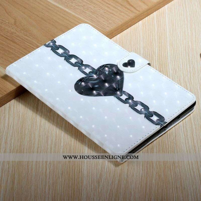 Housse Samsung Galaxy Tab S8 Plus / S7 Plus Coeur Enchaîné