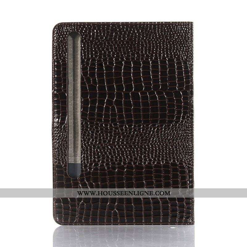 Housse Samsung Galaxy Tab S8 Plus / S7 Plus Effet Peau de Crocodile