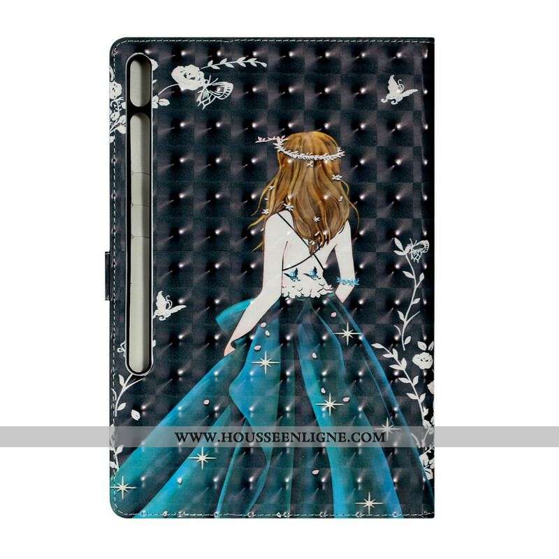 Housse Samsung Galaxy Tab S8 Plus / S7 Plus  Jeune Fille