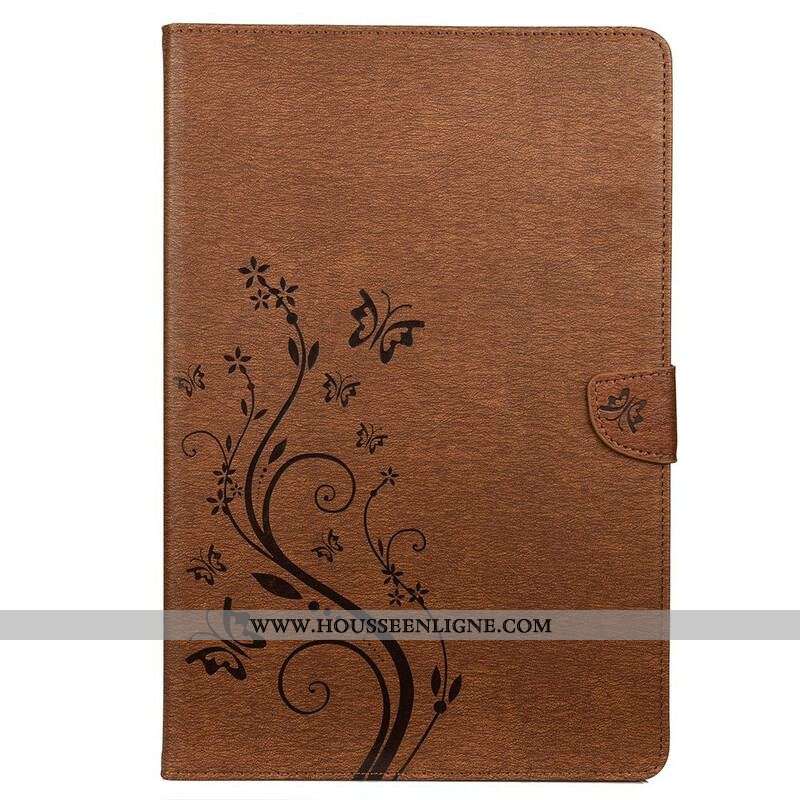Housse Samsung Galaxy Tab S8 Plus / S7 Plus Papillons Floraux