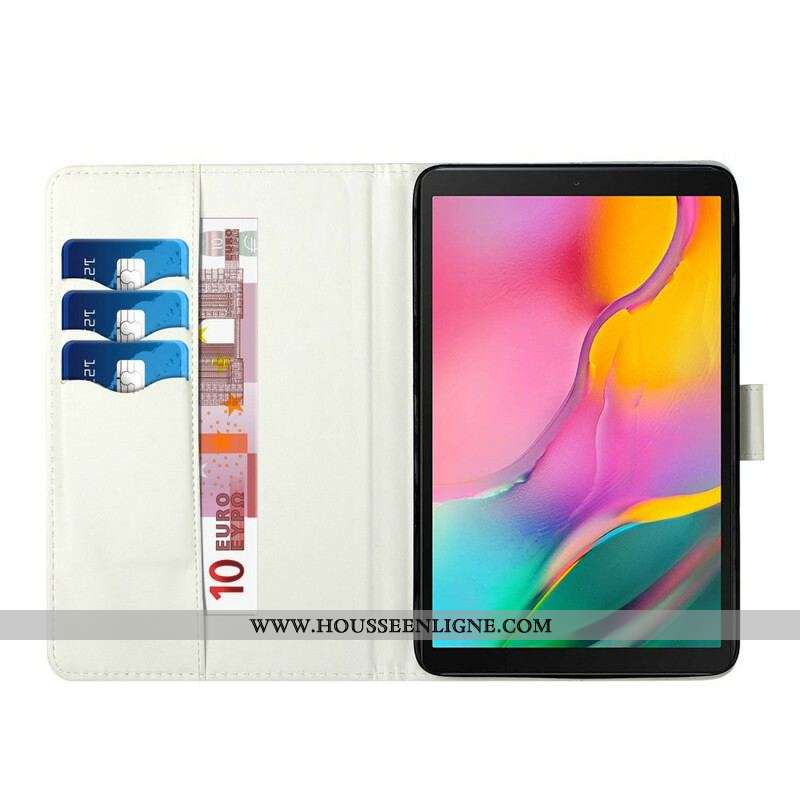 Housse Samsung Galaxy Tab S8 Plus / S7 Plus Tour Eiffel Florale