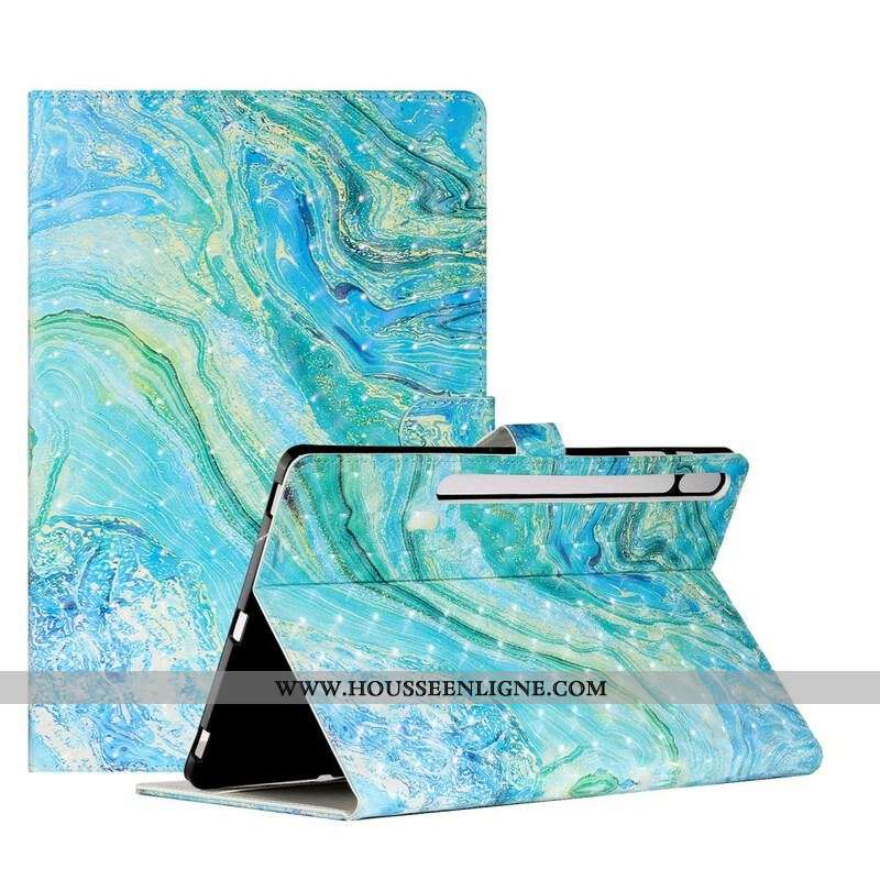 Housse Samsung Galaxy Tab S8 Plus / S7 Plus Vague Verte