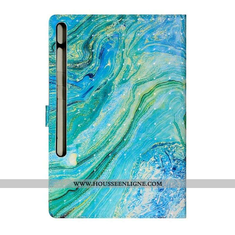 Housse Samsung Galaxy Tab S8 Plus / S7 Plus Vague Verte