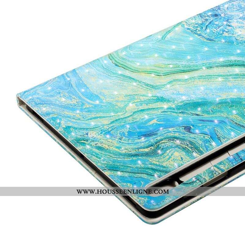 Housse Samsung Galaxy Tab S8 Plus / S7 Plus Vague Verte