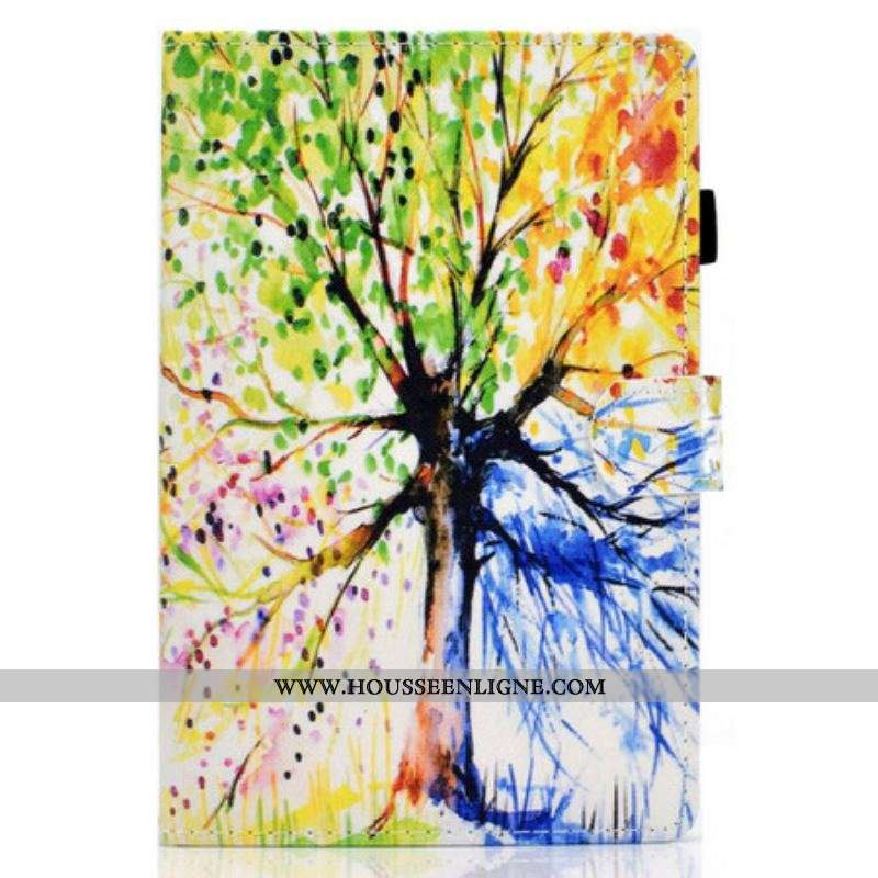 Housse Samsung Galaxy Tab S8 / Tab S7 Arbre Aquarelle